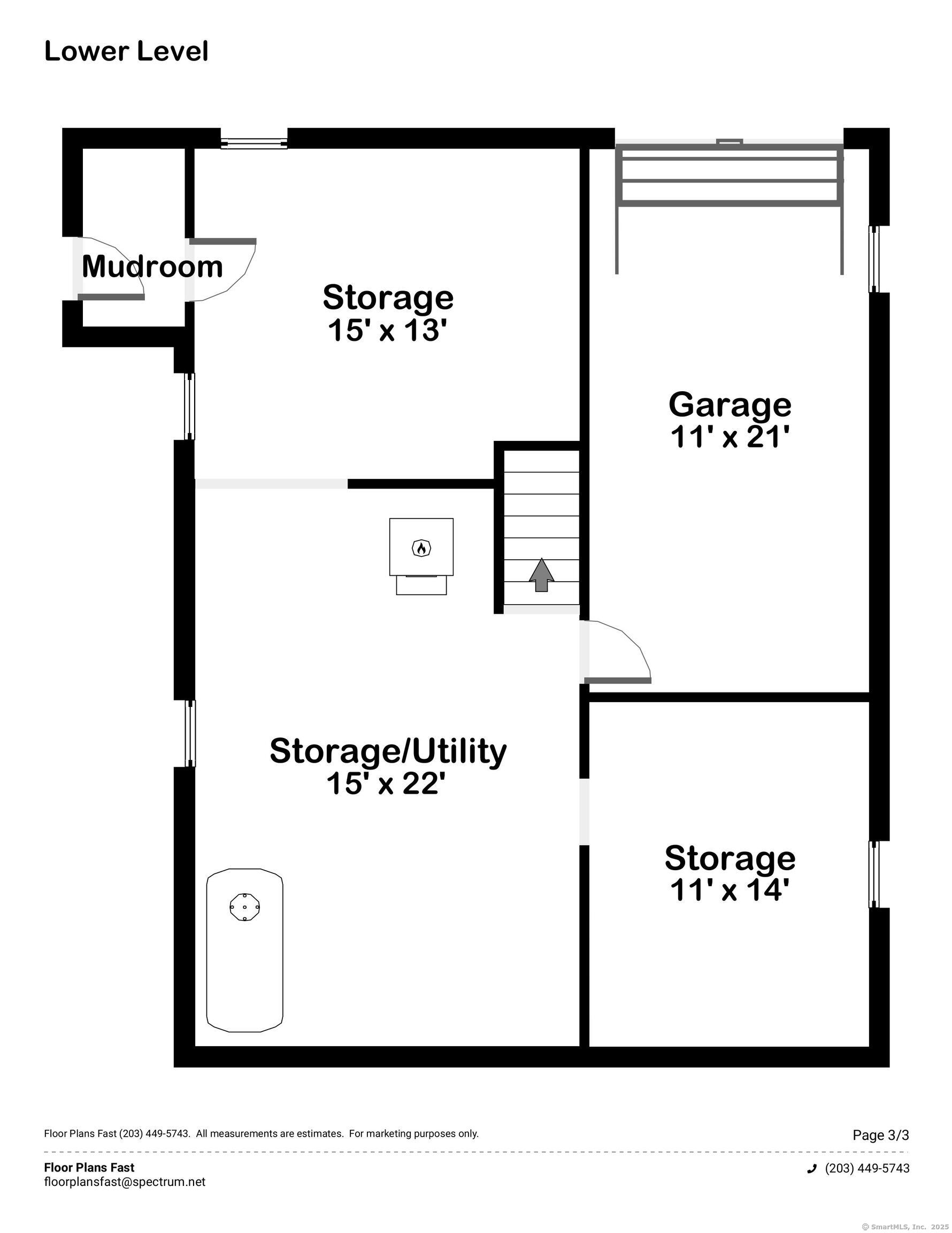 166 Saw Mill Road West Haven, CT 06516 - Photo 46 of 46 Basement Floorplan