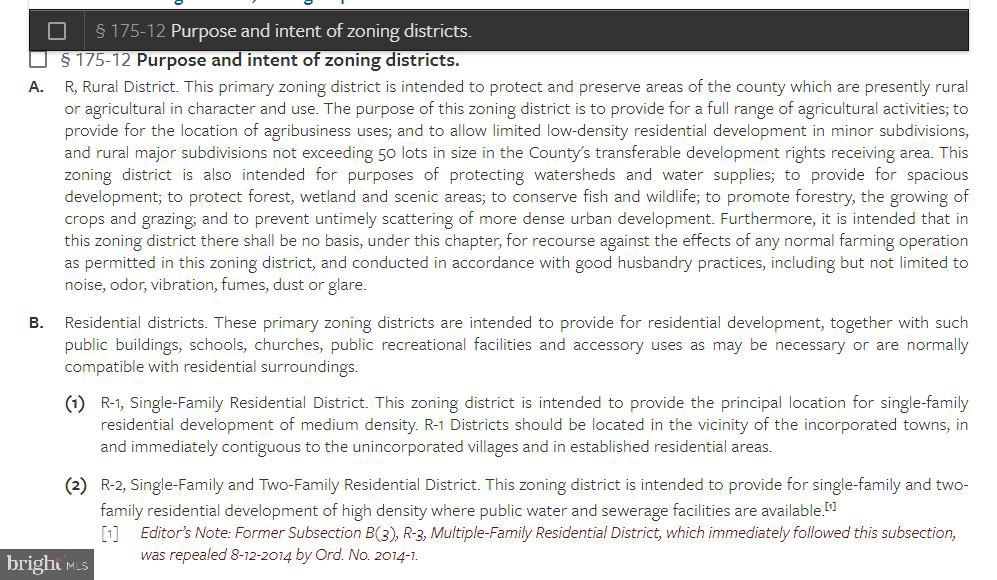 0 Porters Landing Road Greensboro, MD 21639 - Photo 15 of 23 Caroline County Residential Zoning Information