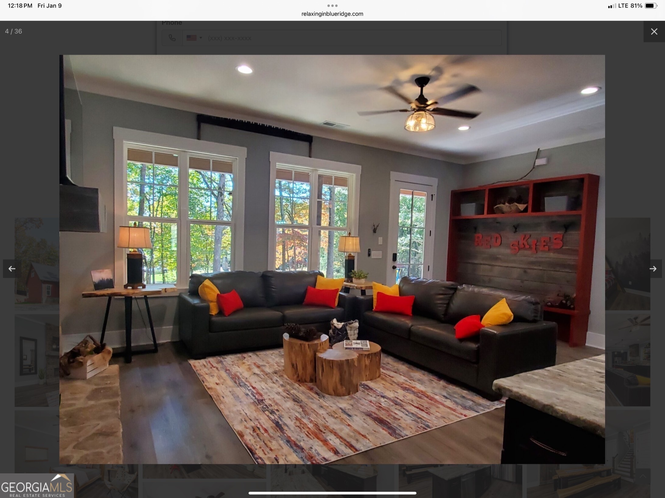 2055 Star Creek Road Morganton, GA 30560 - Photo 11 of 39 a living room with furniture and a large window