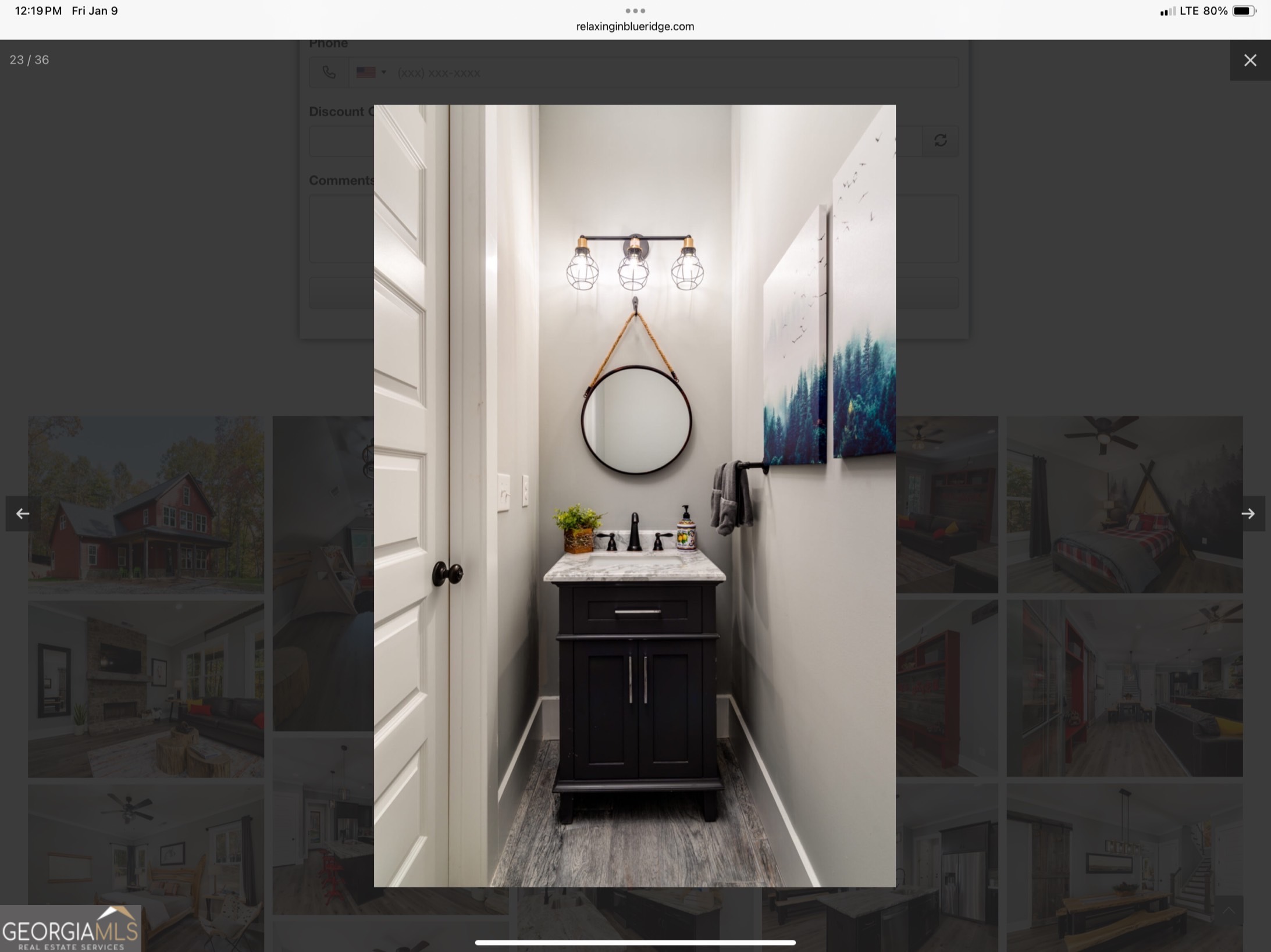 2055 Star Creek Road Morganton, GA 30560 - Photo 13 of 39 a bathroom with a sink and mirror