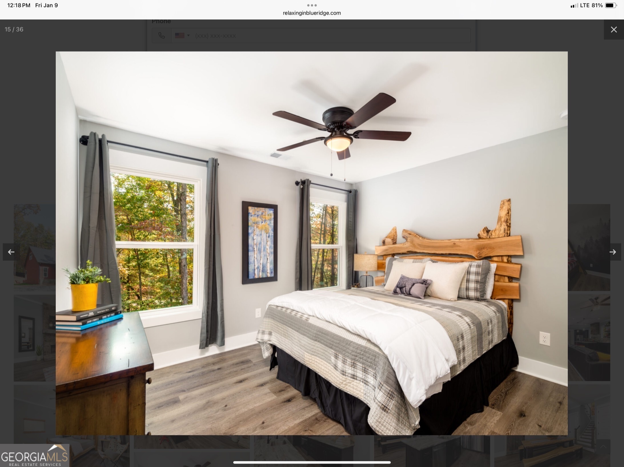2055 Star Creek Road Morganton, GA 30560 - Photo 14 of 39 a bedroom with a bed a dresser next to a window