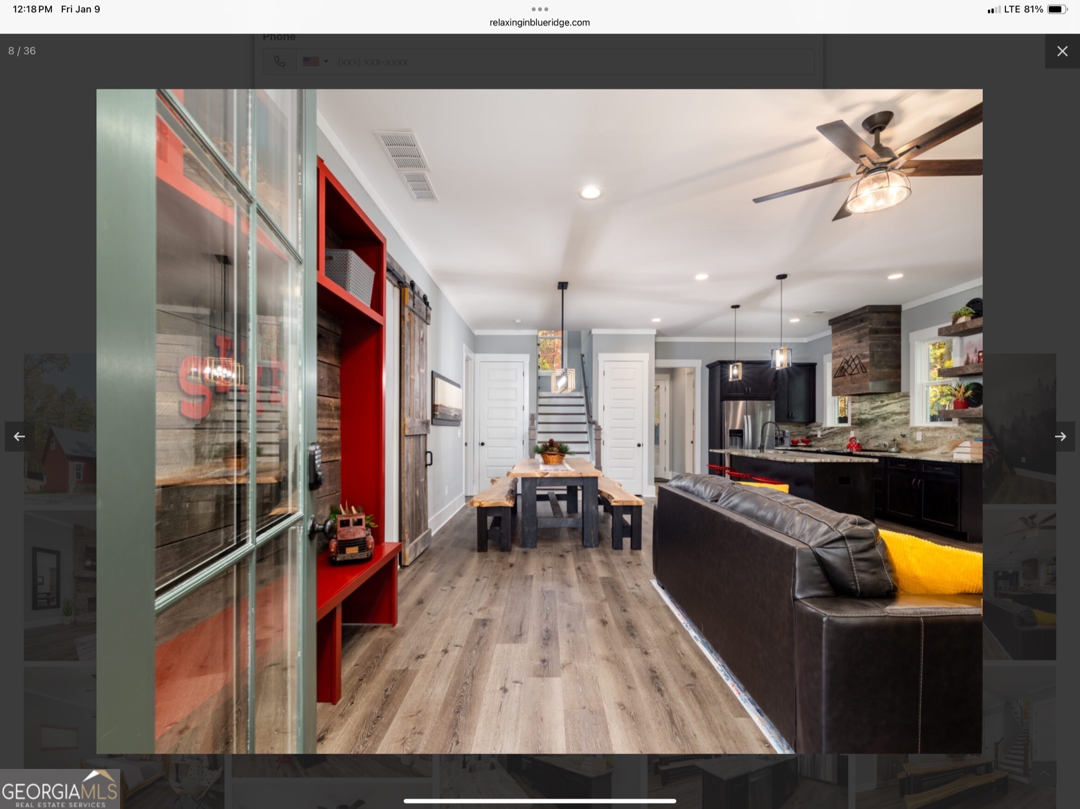2055 Star Creek Road Morganton, GA 30560 - Photo 5 of 39 a living room with stainless steel appliances kitchen island granite countertop a sink and cabinets
