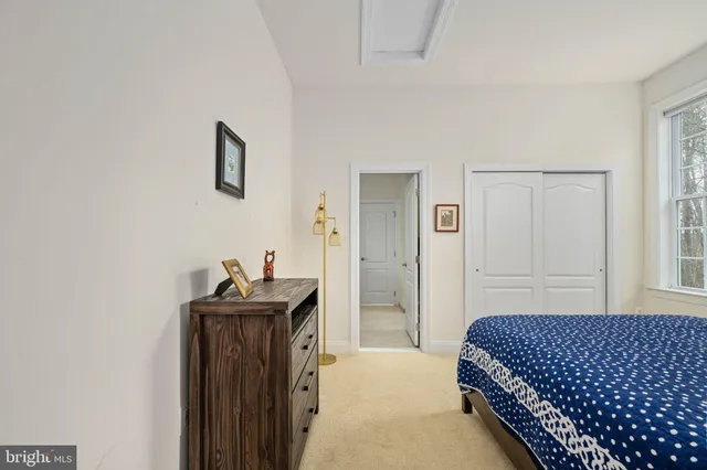 a view of a lake with a city