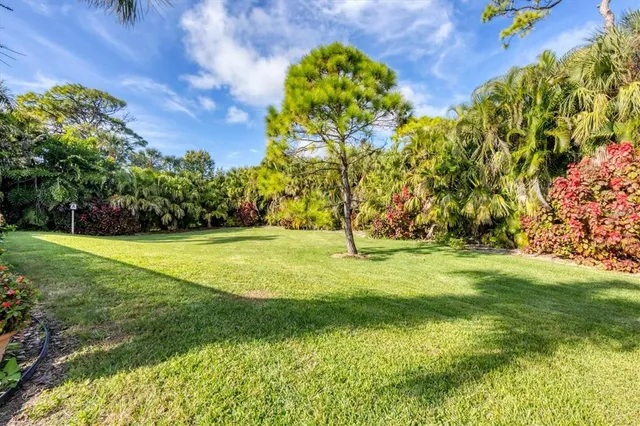 a view of yard with green space