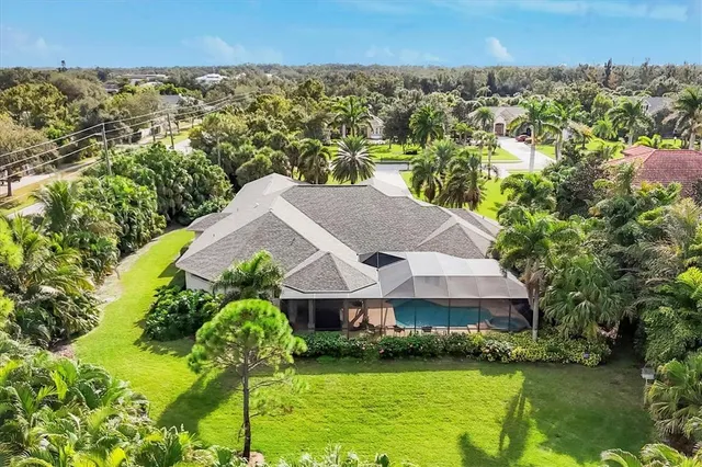 a aerial view of a house