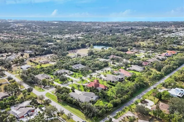 an aerial view of multiple house