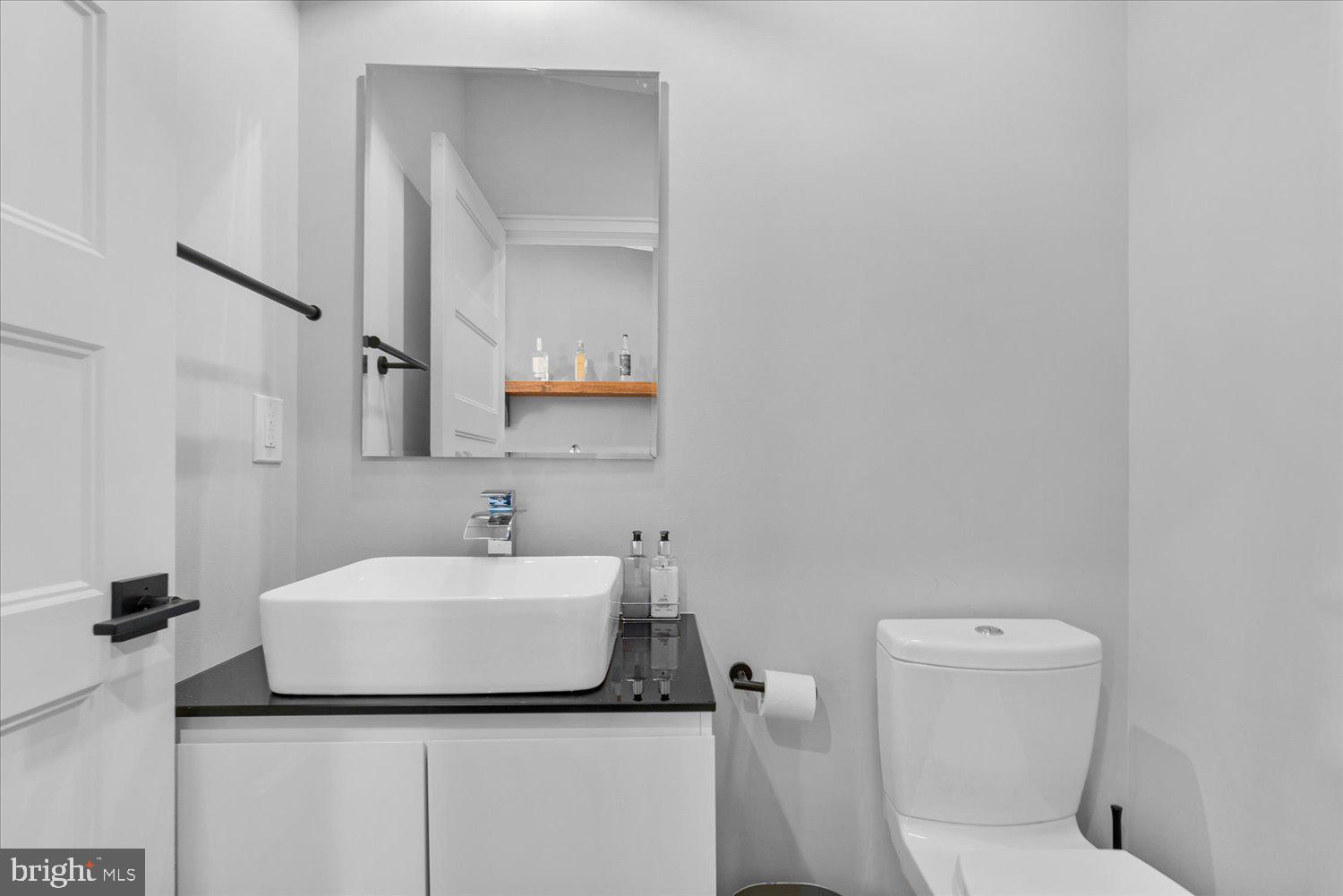 1274 Riverside Avenue Baltimore, MD 21230 - Photo 35 of 52 Half Bathroom With Vessel Sink on 3rd Level