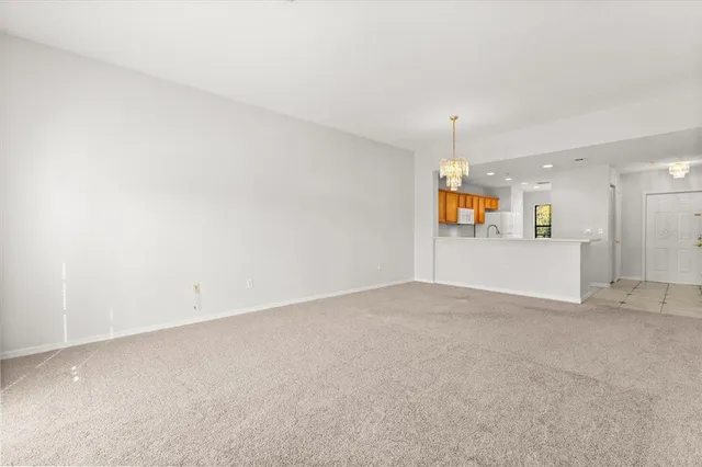 a view of an empty room