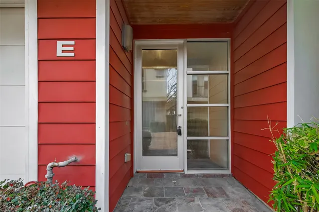 a view of front door