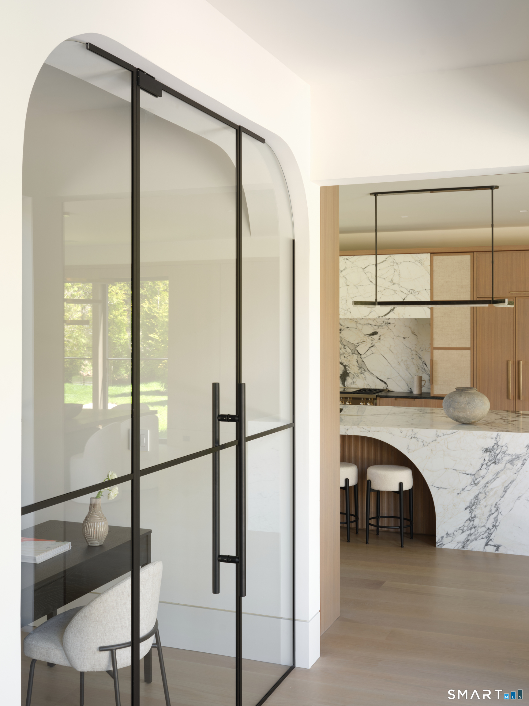 45 Old Farm Road Darien, CT 06820 - Photo 11 of 38 a bedroom with a bed and a mirror