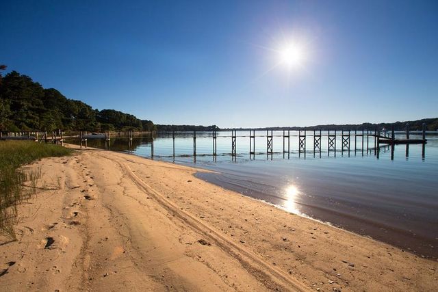 a view of swimming pool from lake