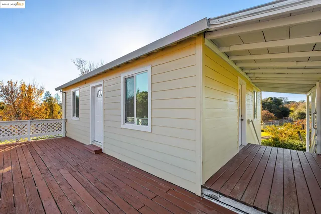 a view of a house with wooden floor