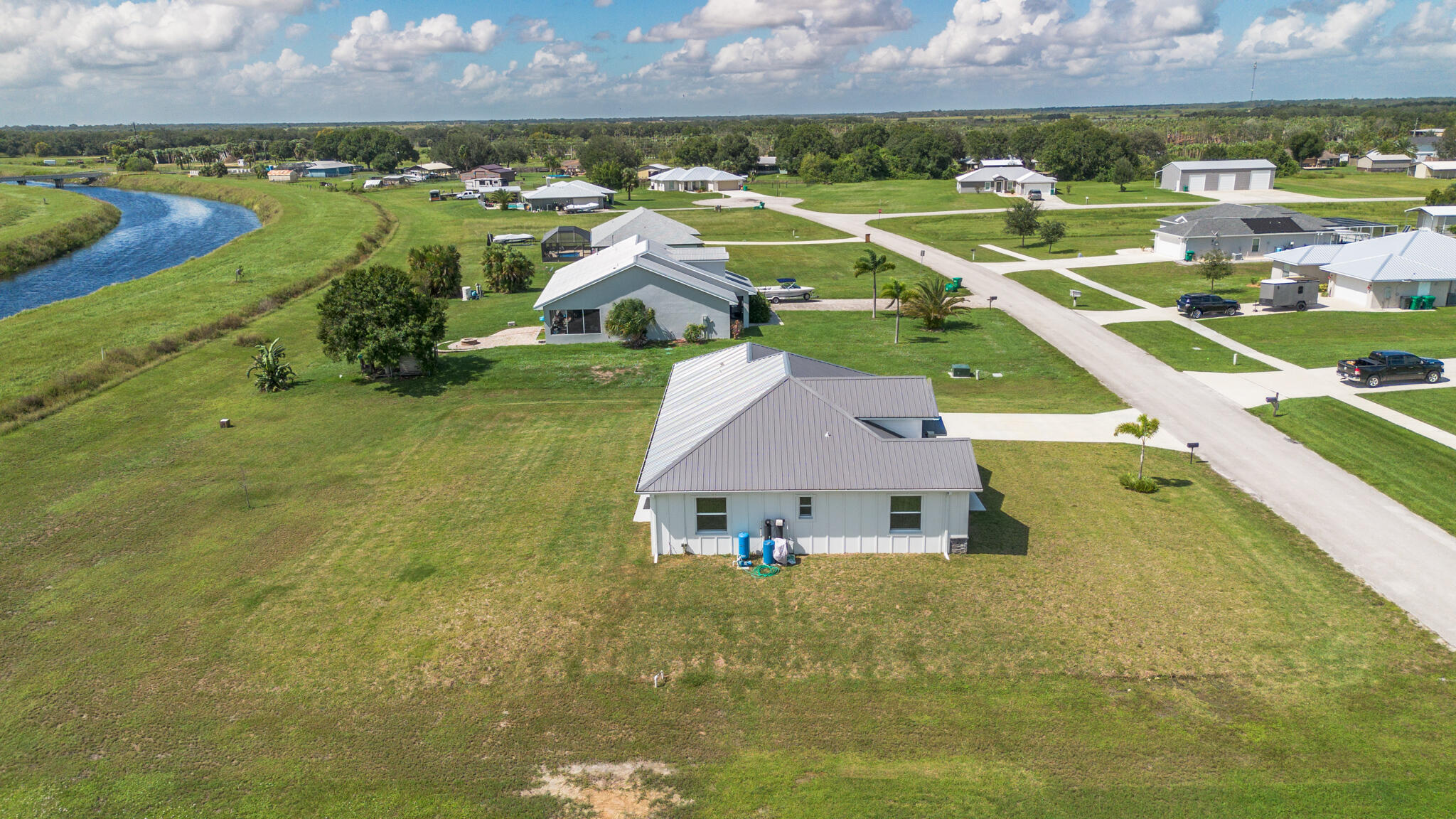 8640 Southwest 7th Lane Okeechobee, FL 34974 - Photo 50 of 52 an aerial view of a house with a garden