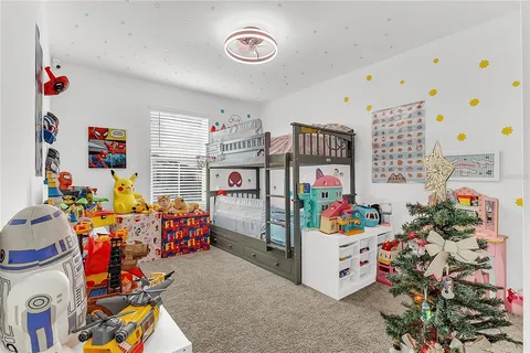 a children play room with toys
