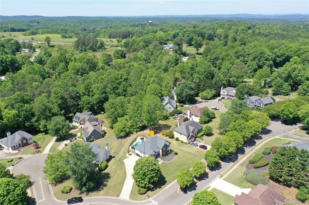 10 Arbor Hills Road South Talking Rock, GA 30175 - Photo 69 of 89 an aerial view of a forest with houses