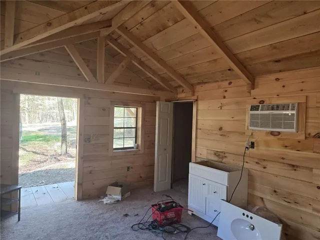 a room with storage and utility