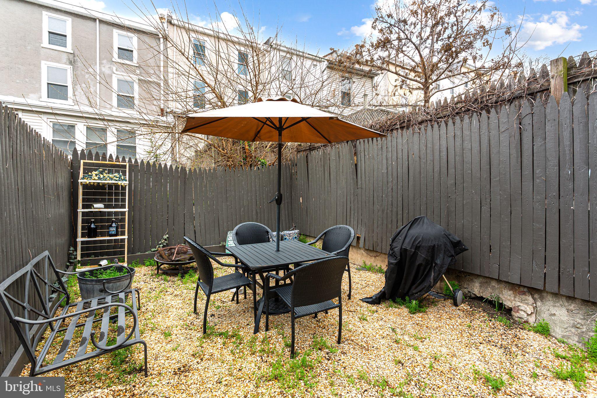 140 Wendover Street Philadelphia, PA 19127 - Photo 14 of 16 a backyard of a house with table and chairs