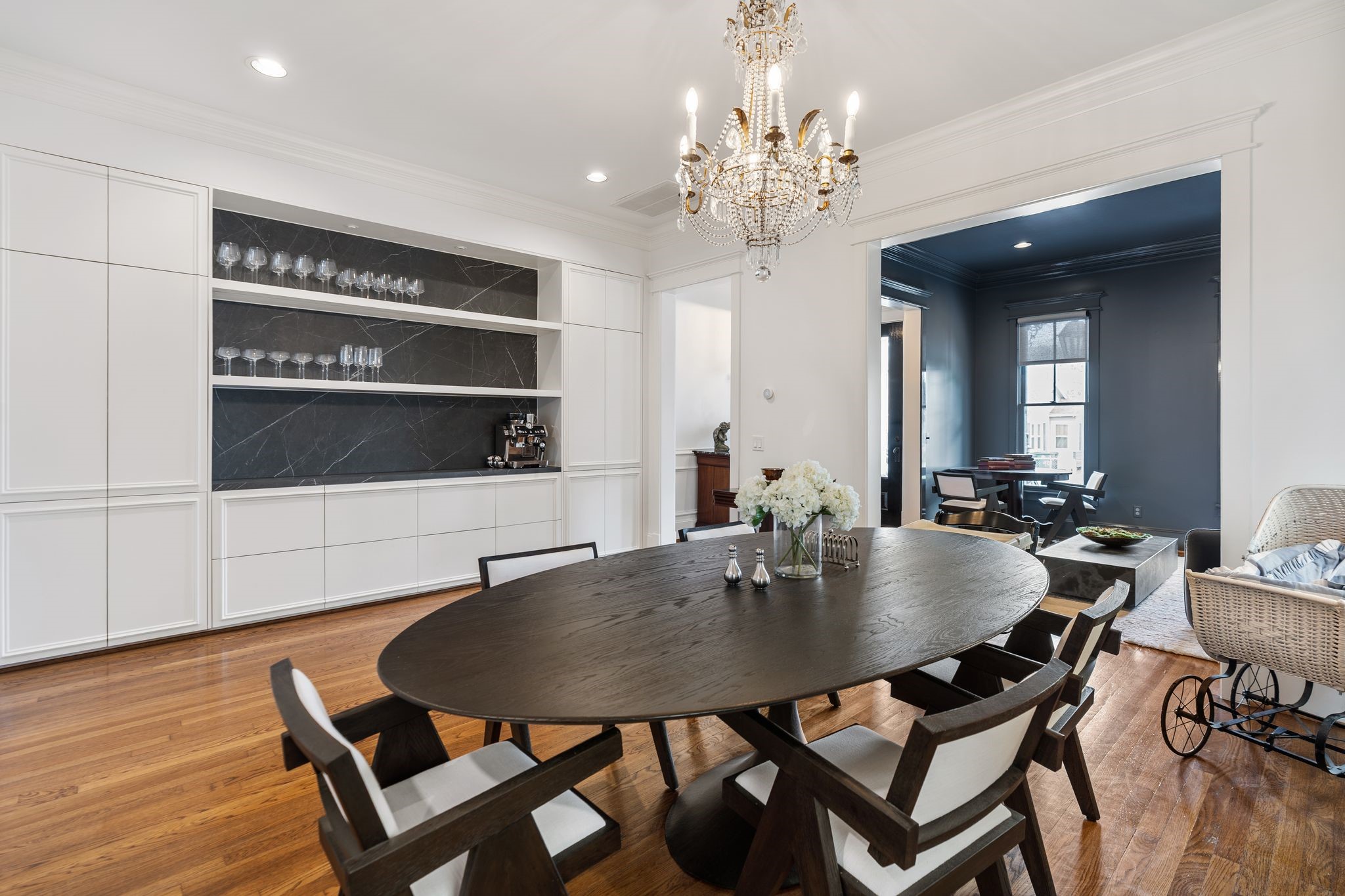 908 East 26th Street Houston, TX 77009 - Photo 6 of 30 The dining room was fully updated and now includes a wall of built-ins, a buffet, plus storage for barware and china.