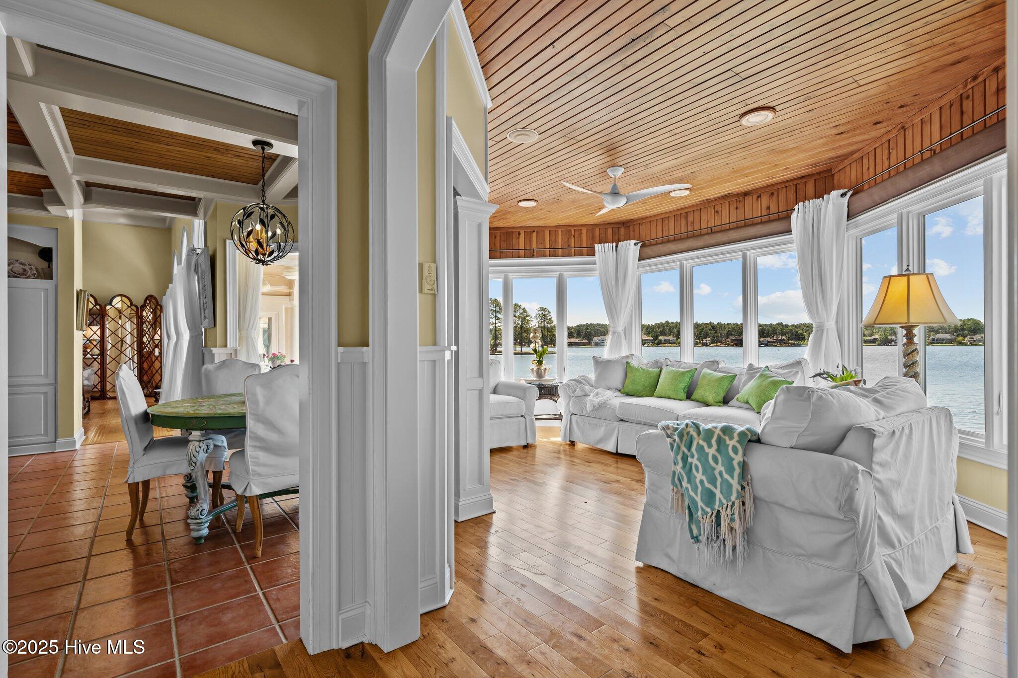 101 Harrell Road Seven Lakes, NC 27376 - Photo 28 of 52 Living Room to Sunroom