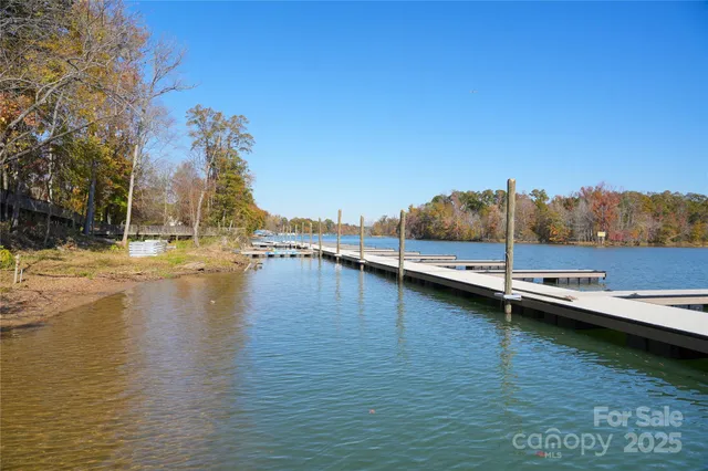 a view of a lake with a mountain