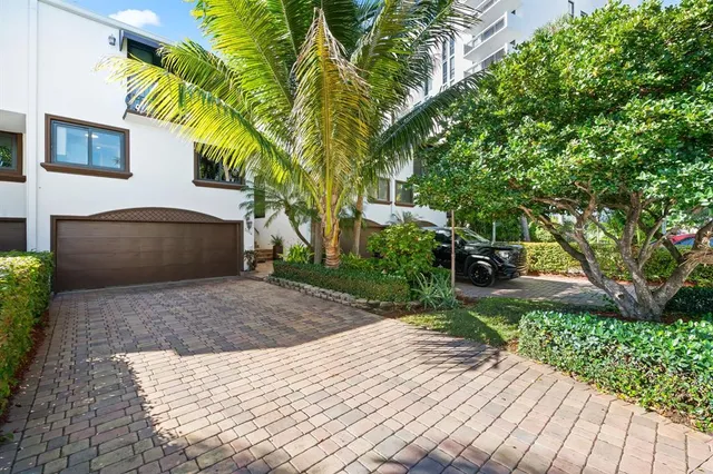 a view of a backyard with a garden