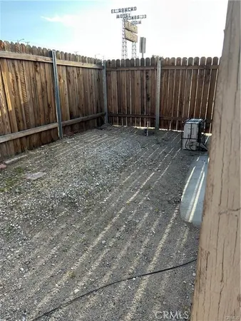 a view of wooden fence