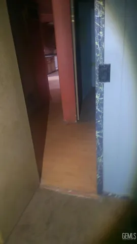 a view of hallway with stairs