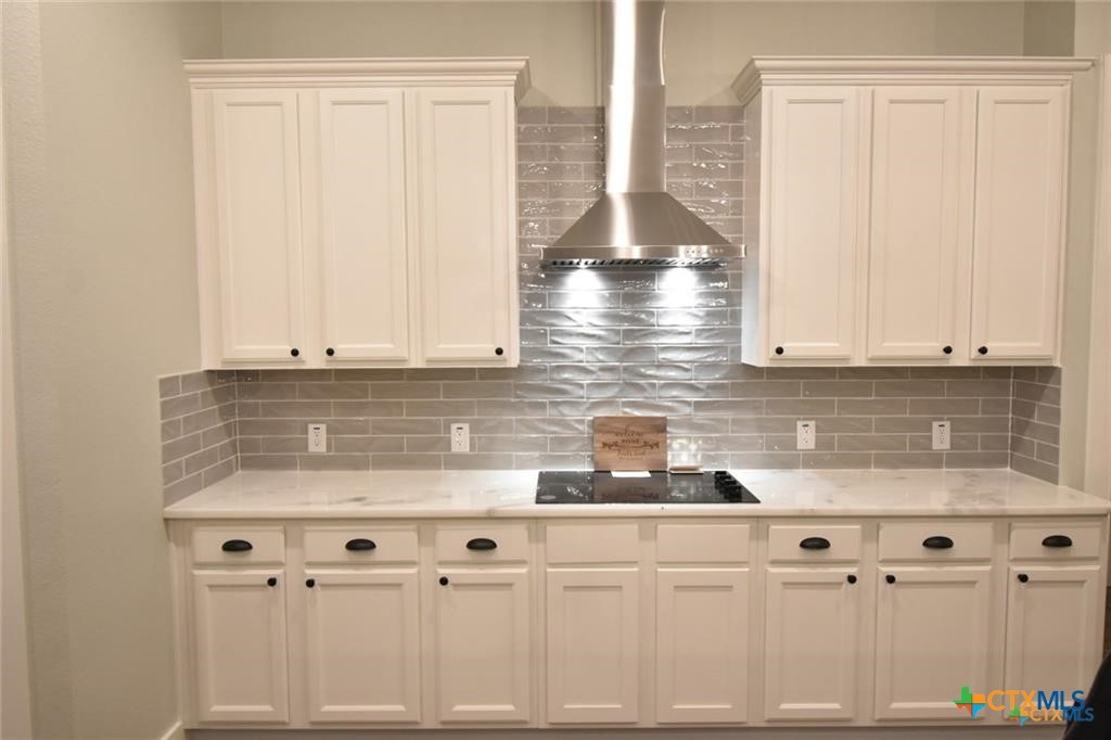 Tbd Tbd River Belton, TX 76513 - Photo 6 of 14 a kitchen with granite countertop white cabinets and white appliances