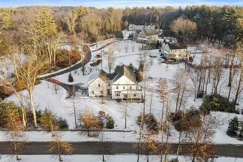 a view of a backyard with a garden