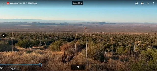 a view of city and green space