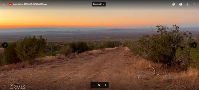 a view of outdoor space and mountain view