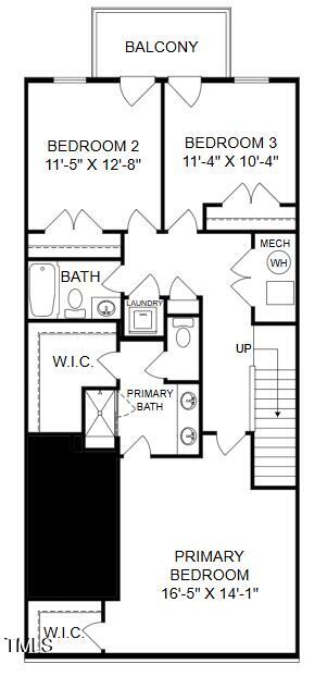 620 Hedrick Ridge Road, Unit 110 Cary, NC 27519 - Photo 20 of 26 2nd Floor Layout