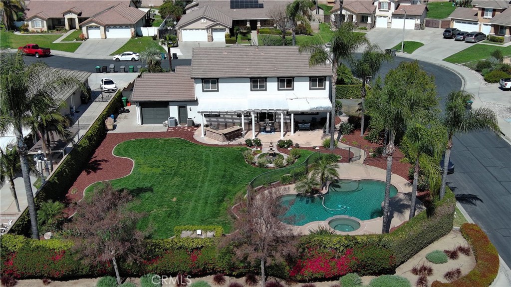 3759 Dewcrest Court Chino, CA 91710 - Photo 2 of 45 an aerial view of a house with a garden and plants