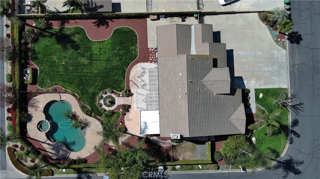 3759 Dewcrest Court Chino, CA 91710 - Photo 41 of 45 an aerial view of a house with garden space and sitting area