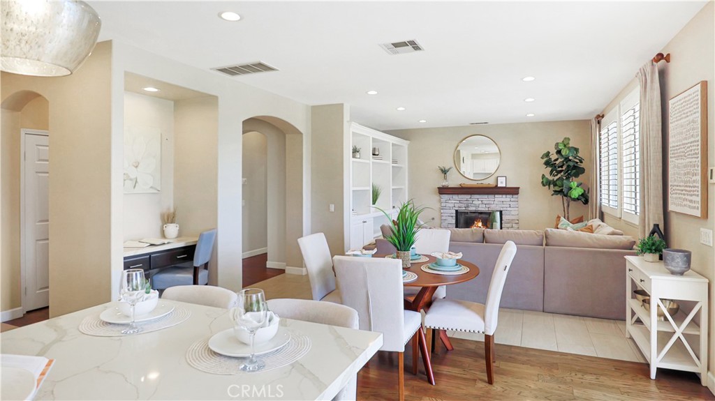 3759 Dewcrest Court Chino, CA 91710 - Photo 7 of 45 a dining room with furniture a window and wooden floor