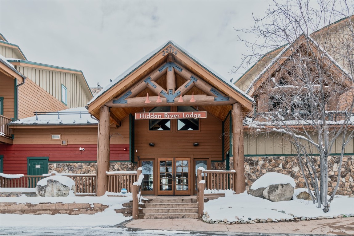 22714 Highway 6, Unit 5971 Keystone, CO 80435 - Photo 17 of 21 a front view of a house with a dirt road
