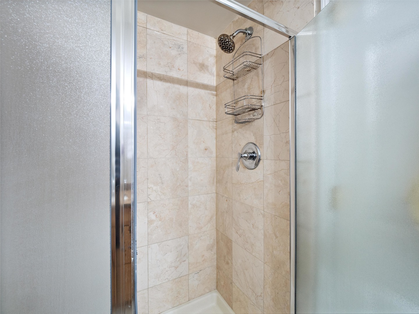 1531 West Walton Street, Unit 1 Chicago, IL 60642 - Photo 13 of 20 a bathroom with a glass door shower
