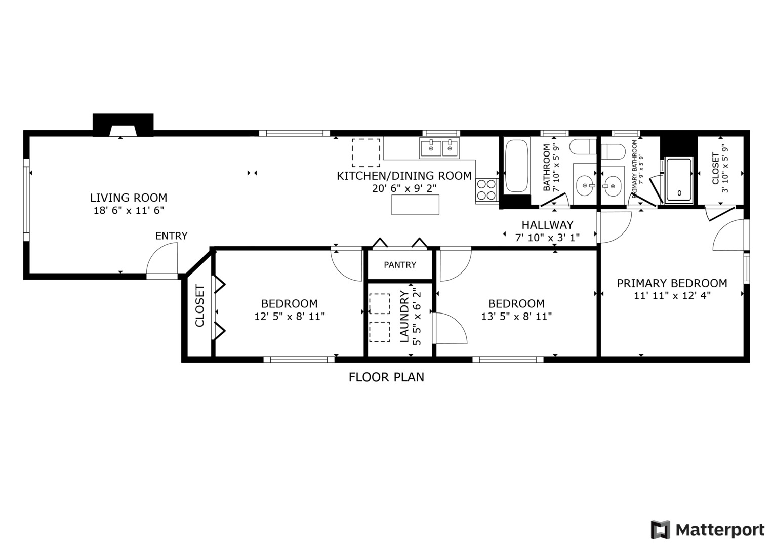 1531 West Walton Street, Unit 1 Chicago, IL 60642 - Photo 20 of 20 a picture of a floor plan