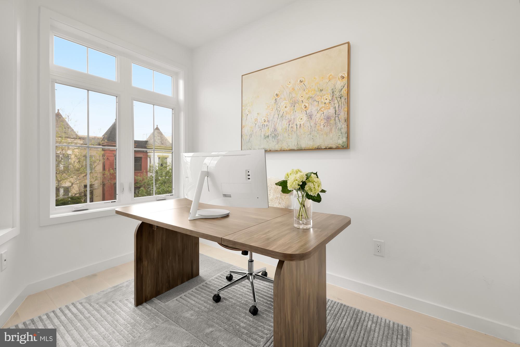 146 S Street Northwest, Unit B Washington, DC 20001 - Photo 24 of 51 a view of a workspace with furniture and a window