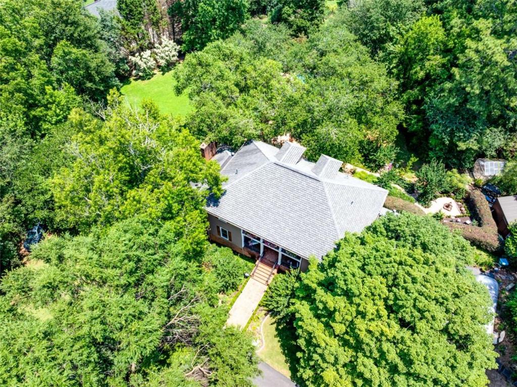 6180 Old Jefferson Road Athens, GA 30607 - Photo 86 of 95 an aerial view of a house with yard and outdoor seating