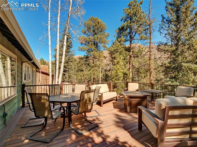 4955 Dodd Road Cascade, CO 80809 - Photo 37 of 45 View of wooden terrace