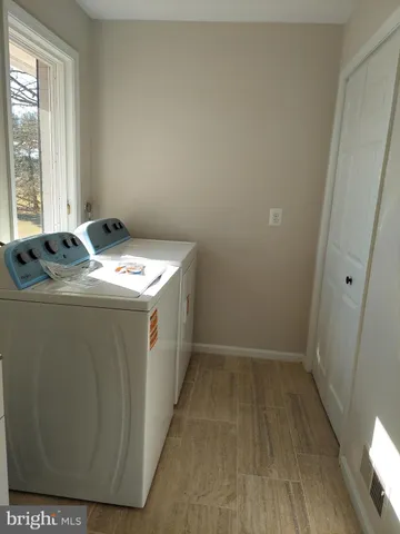 a view of wooden deck