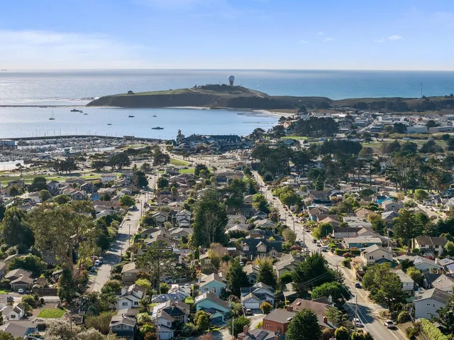 an aerial view of a city