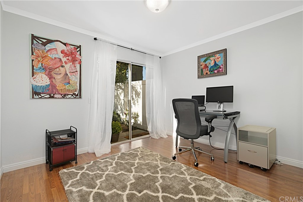 809 Canyon Wash Drive Pasadena, CA 91107 - Photo 14 of 17 a view of a workspace with furniture and a window