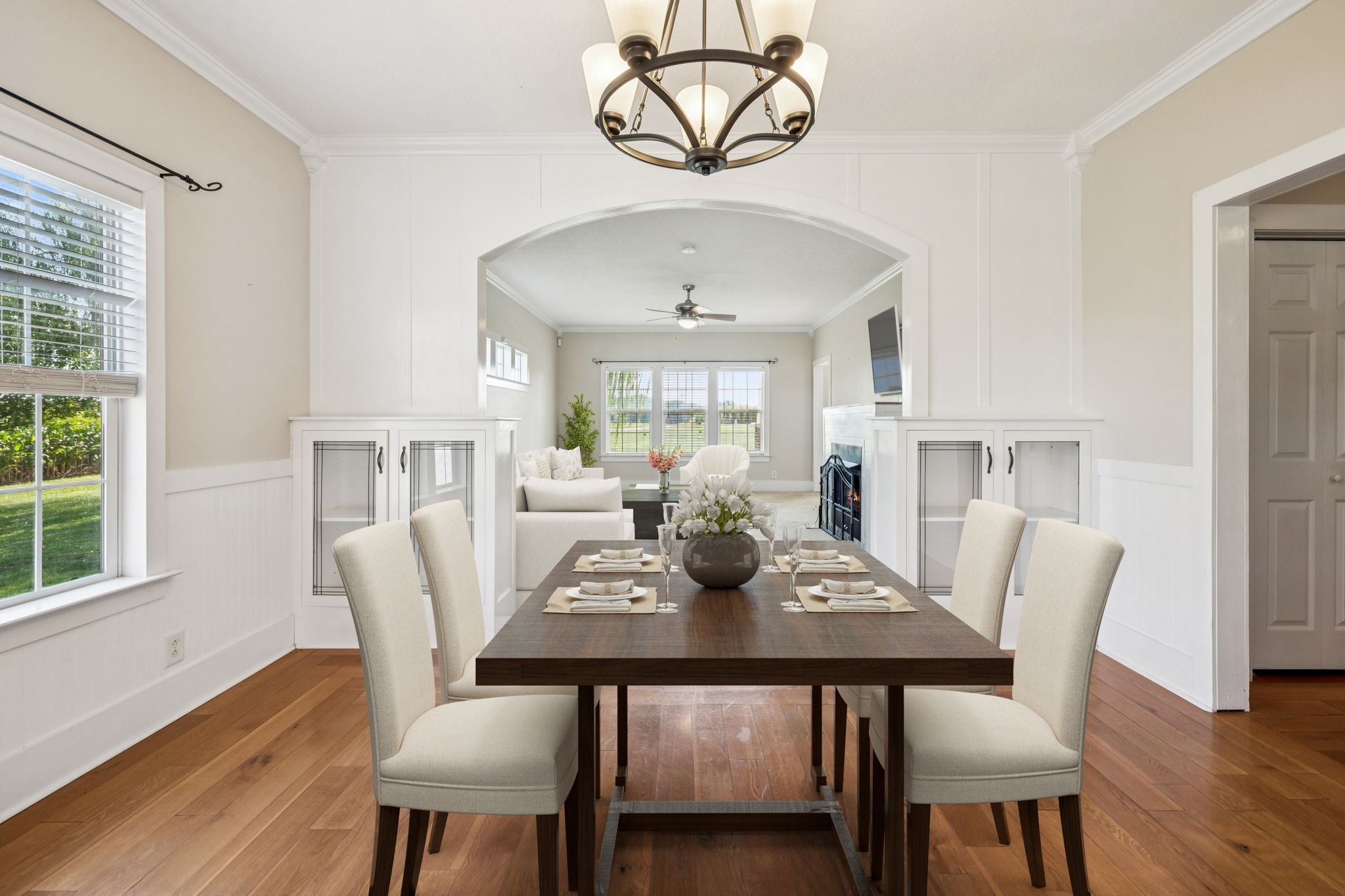 572 Buntin Mill Road Cottontown, TN 37048 - Photo 23 of 67 a view of a dining room with furniture window and wooden floor
