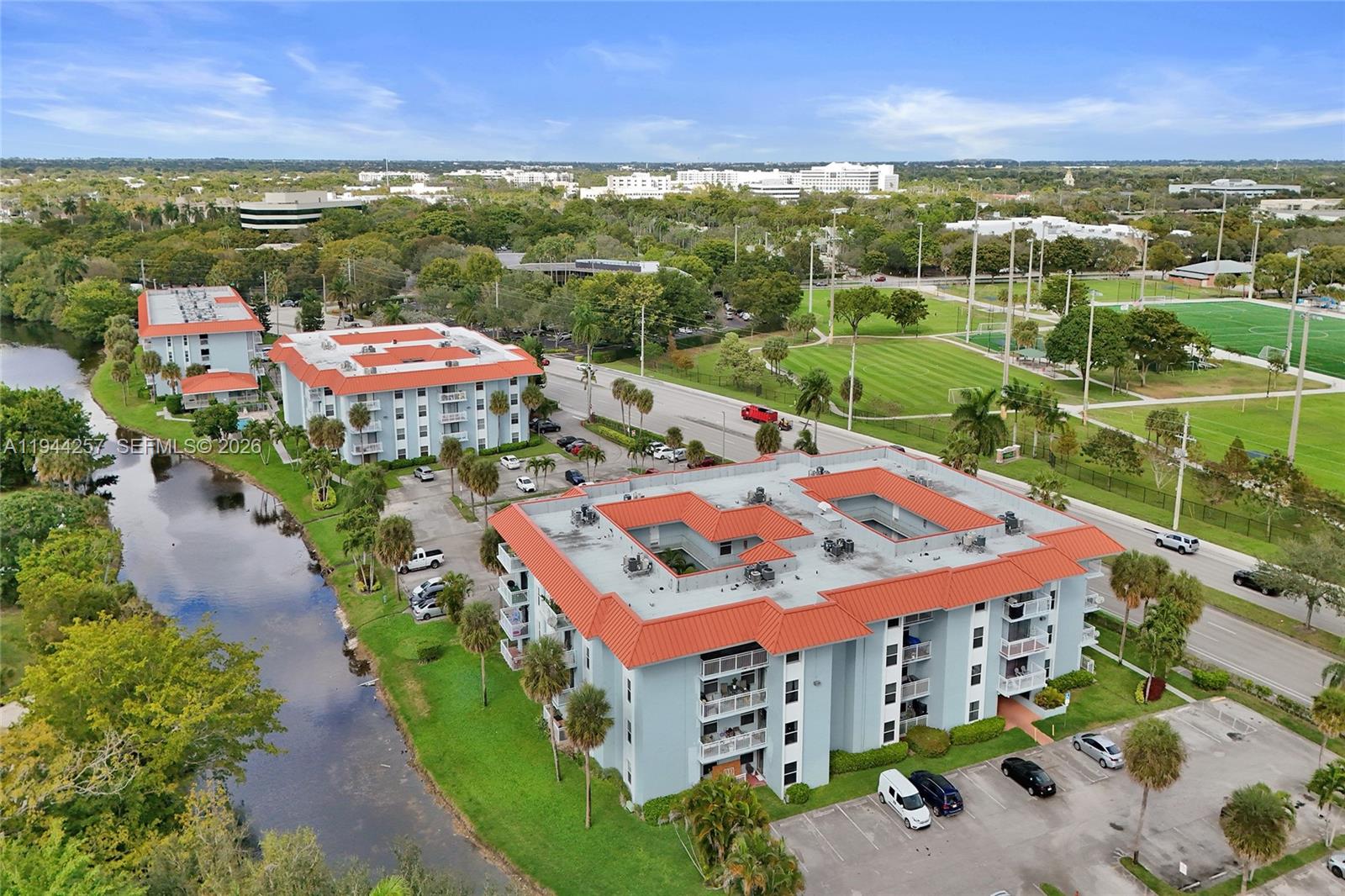 505 South Pine Island Road, Unit 405B Plantation, FL 33324 - Photo 41 of 43 an aerial view of a house with a garden