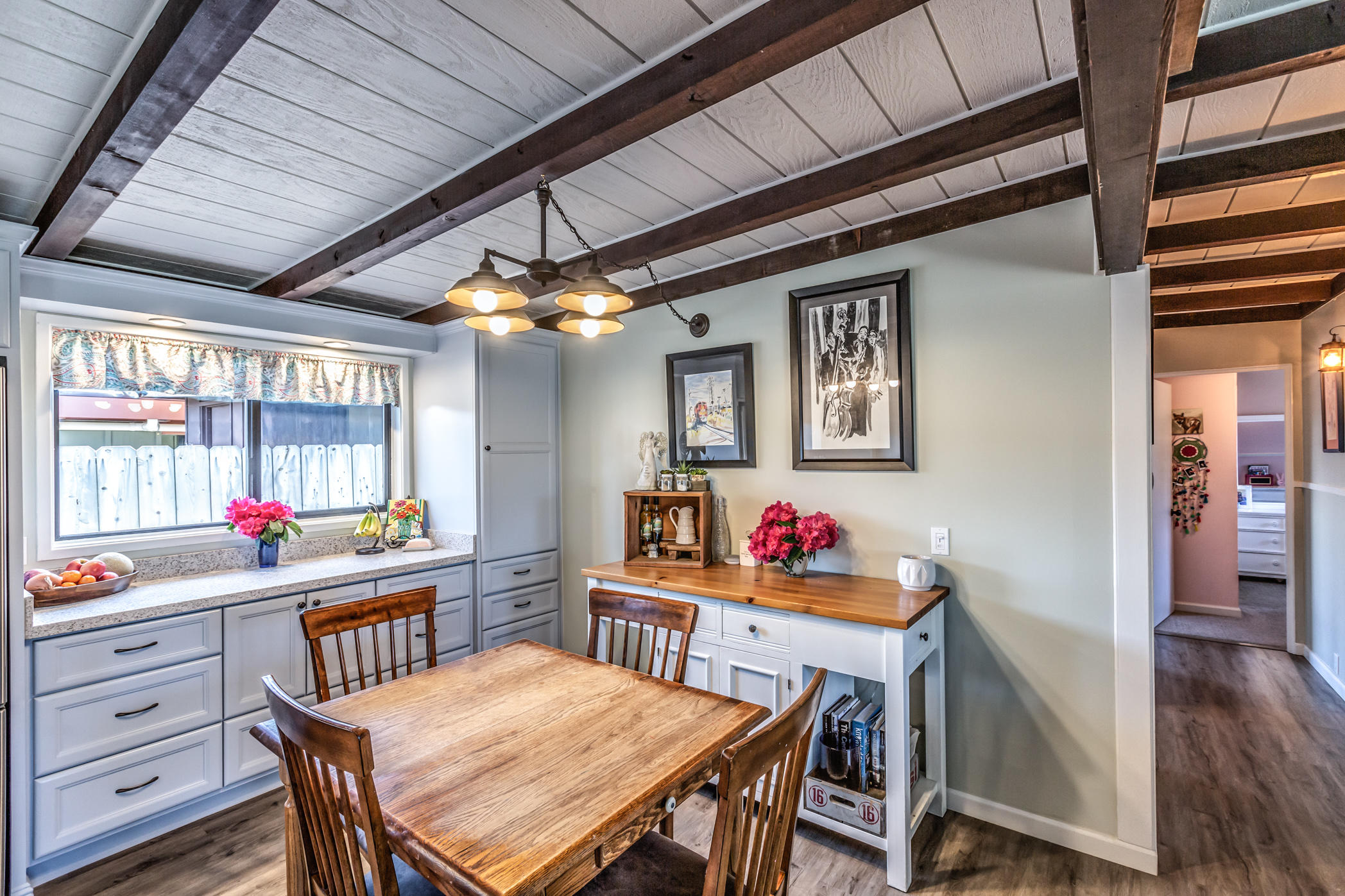 3372 Edgewood Road Myrtletown, CA 95501 - Photo 12 of 44 a view of a dining room with furniture and wooden floor