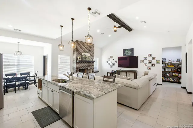 a kitchen with a sink and a window