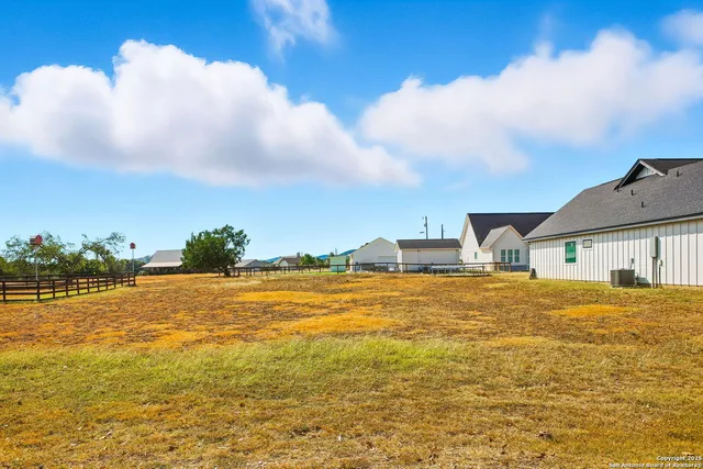 a view of yard with ocean view