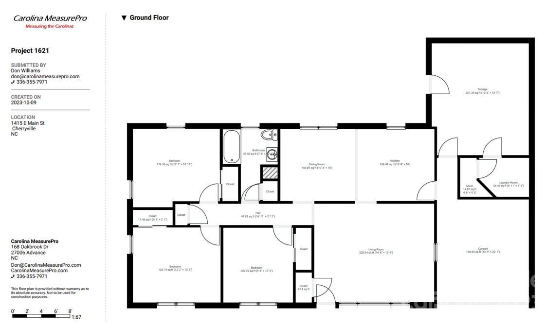 1415 East Main Street Cherryville, NC 28021 - Photo 34 of 34 a picture of a floor plan